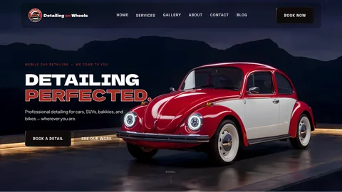Detailing On Wheels — Mobile Car Detailing website