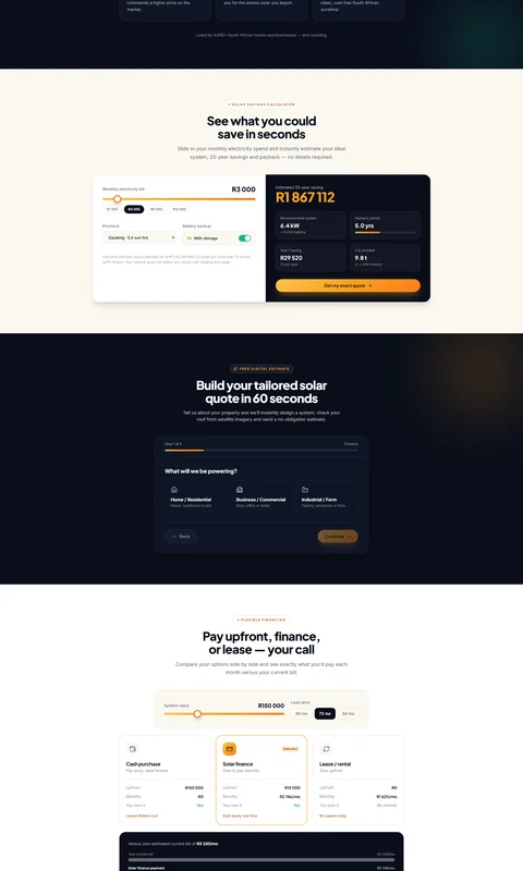 Solare homepage