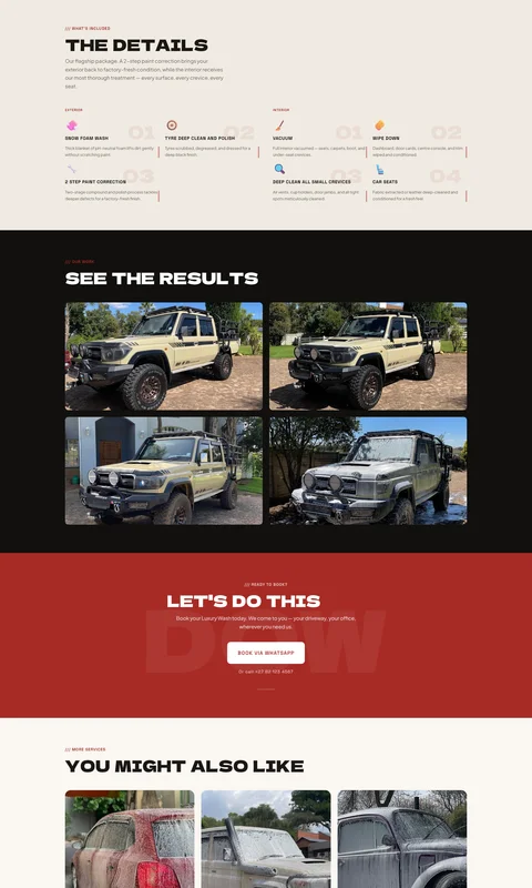 Detailing On Wheels service detail