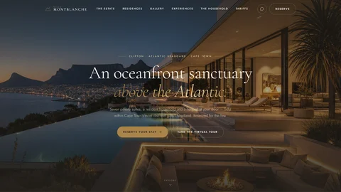 Villa Montblanche — Private Oceanfront Estate website